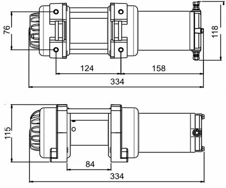 StrongLine Sähkövinssi M3500 12V 1590kg