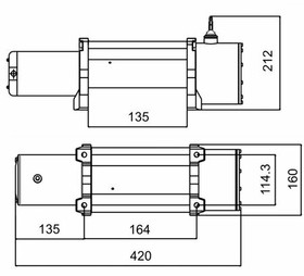 StrongLine Sähkövinssi XL6000 12V 2727kg