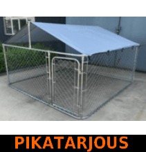 Wuffe koiratarha katolla 2,4 x 2,4 x 1,8 m - PIKATARJOUS!