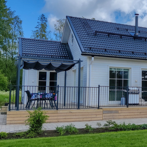 Green Land Garden alumiininen aitaelementti, musta