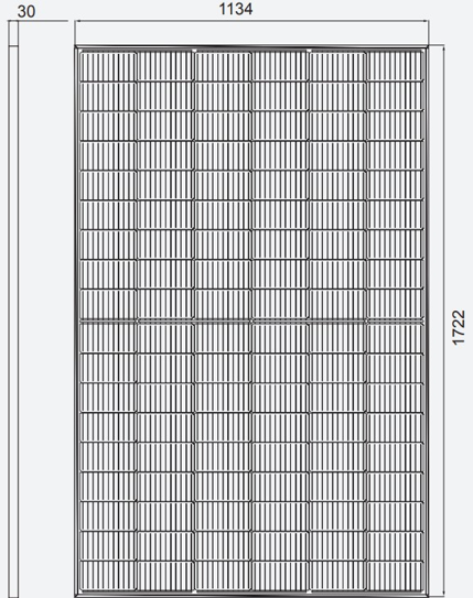 Hanersun Hitouch5 aurinkopaneeli 410W musta kehys
