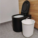 Ekohytte Frost musta energiatehokas pakastava WC