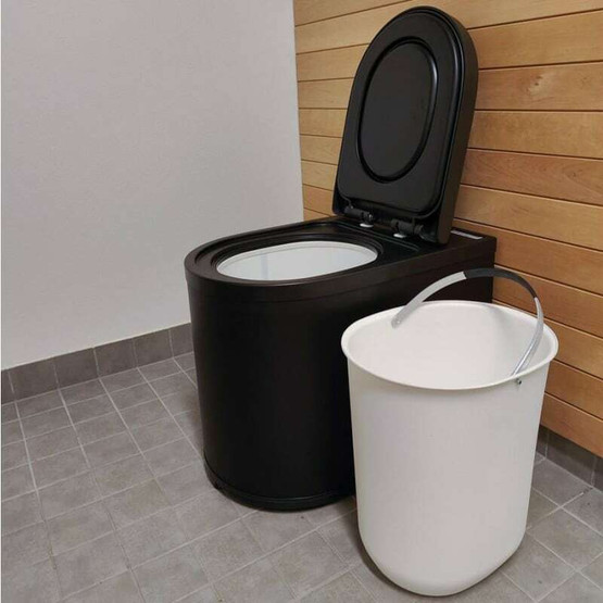 Ekohytte Frost musta energiatehokas pakastava WC