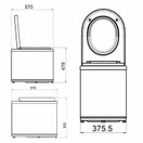 Ekohytte Frost musta energiatehokas pakastava WC