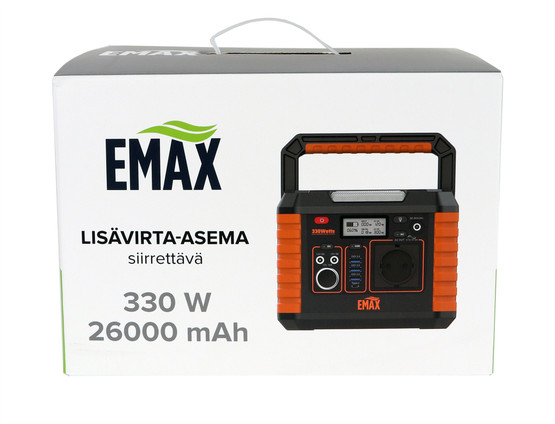 Emax Latausasema 330W, 288,6Wh