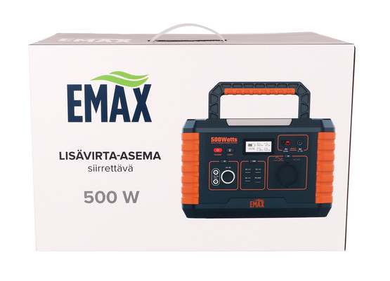 Emax Latausasema 500W, 519Wh
