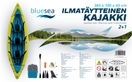 BlueSea Kajakki, ilmatäytteinen 2-3 hengen
