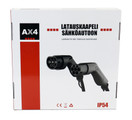 AX4 Sähköauton latauskaapeli spiraali, 16A, Type2, 3m