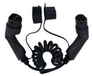 AX4 Sähköauton latauskaapeli spiraali, 16A, Type2, 3m