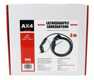AX4 Sähköauton latauskaapeli, 16A, Mode 3, type 2, 3m