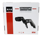 AX4 Sähköauton latauskaapeli, 16A, Mode 3, type 2, 3m