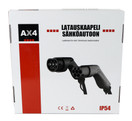 AX4 Sähköauton latauskaapeli 400V, 32A, 3m, Mode 3, type 2/2