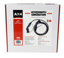 AX4 Sähköauton latauskaapeli 400V, 32A, 3m, Mode 3, type 2/2