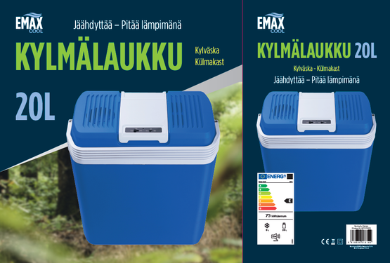 Emax Cool Kylmälaukku 20L AC/DC sininen