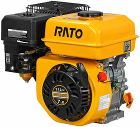 Paikallismoottori Rato 6,5HP, 212CC, 4-tahti, vaaka-akseli