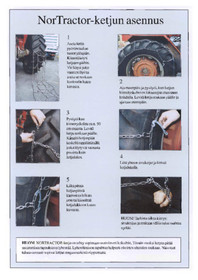 Jääketjut 14.9-24 NorTractor, Tellefsdal (pari)