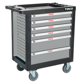 Timco 6 ltk 220-osainen työkaluvaunu työkaluilla, harmaa 