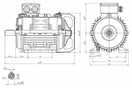 Sähkömoottori 400V 5,5KW 2880RPM B3