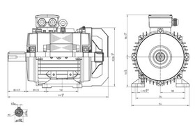 Sähkömoottori 400V 7,5KW 2920RPM B3