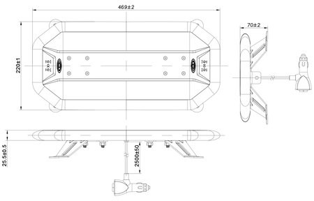 CRX LED Paneelimajakka Averti P470 12/24V