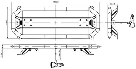 CRX LED Paneelimajakka Averti P620 12/24V