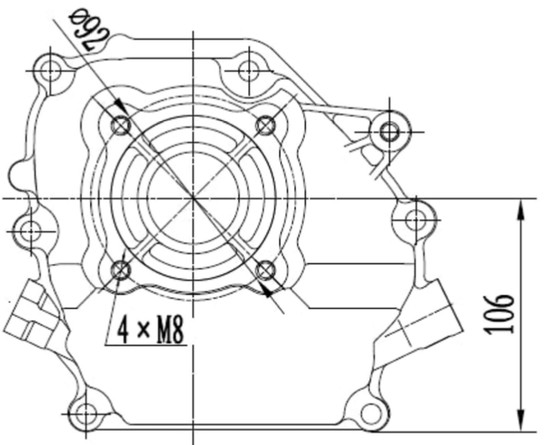 Ducar irtomoottori DH225 6.4HP bensa