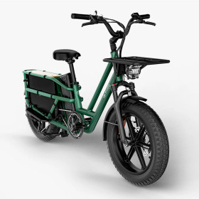 Sähköinen tavarapyörä FIIDO T2 Longtail Cargo, Forest Green