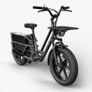 Sähköinen tavarapyörä FIIDO T2 Longtail Cargo, harmaa