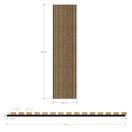 Evella m27 tammi melamiinipintainen akustiikkalevy 2400x600 mm