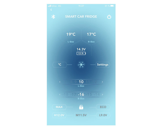 Heed 25L 12/24V 230V kompressorimatkajääkaappipakastin