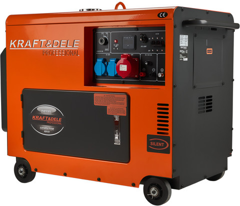 Diesel aggregaatti 7500W, 12/230/380V + ATS, Kraft & Dele