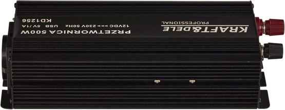 Siniaaltoinvertteri 12V, 500W/1000W + USB 5V/1A, Kraft & Dele