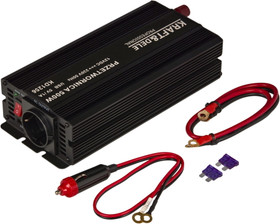 Siniaaltoinvertteri 12V, 500W/1000W + USB 5V/1A, Kraft & Dele