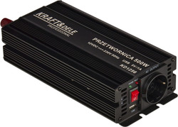 Siniaaltoinvertteri 12V, 500W/1000W + USB 5V/1A, Kraft & Dele
