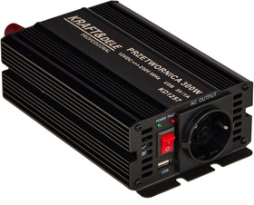 Siniaaltoinvertteri 12V, 300W/600W, Kraft & Dele