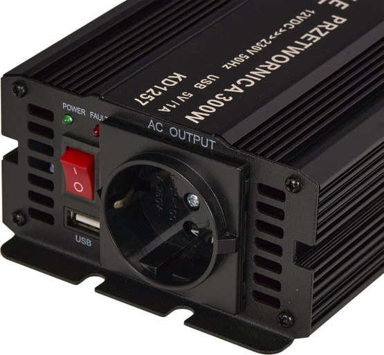 Siniaaltoinvertteri 12V, 300W/600W, Kraft & Dele