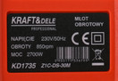 Poravasara 2700W, 6J, Kraft & Dele