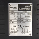 Sähkömoottori 230V, 1,5kW, 2850rpm, Kraft & Dele