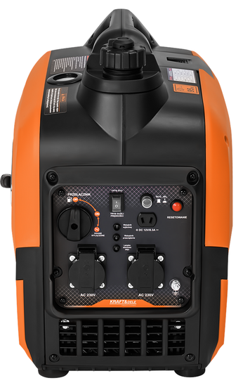 Aggregaatti-invertteri 2,6kW, 12V/230V, Kraft & Dele