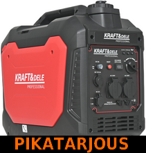Aggregaatti-invertteri 3,7kW, USB/12V/230V, Kraft & Dele - PIKATARJOUS!