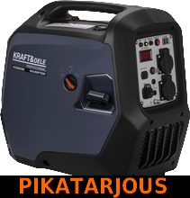 Aggregaatti-invertteri 4kW, USB/12V/230V, Kraft & Dele - PIKATARJOUS!