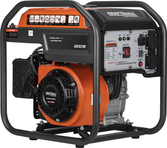 Aggregaatti-invertteri 4,7kW, USB/230V, Kraft & Dele