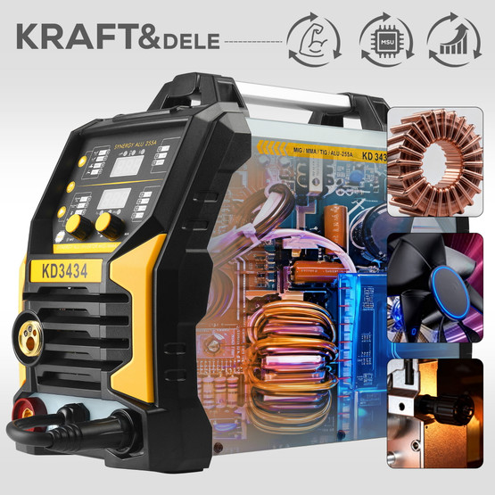 Invertteri hitsauskone Synergy 255A MIG Flux MMA TigLift Kraft & Dele