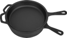 Valurautakattila ja -pannu 26cm, 3in1, Kraft & Dele