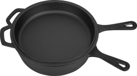 Valurautakattila ja -pannu 26cm, 3in1, Kraft & Dele
