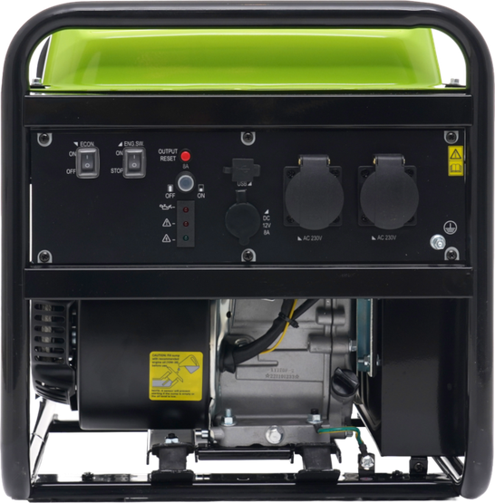 Aggregaatti-invertteri 4,3kW, USB/12V/230V, Kraft & Dele