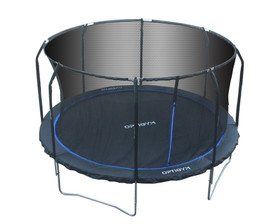 OptiGym Sky 4,3 m trampoliini turvaverkolla
