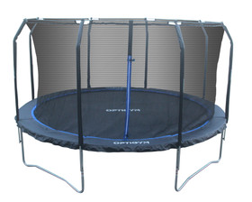 OptiGym Sky 4,3 m trampoliini turvaverkolla