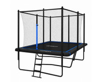 OptiGym Sky Max 4,57 x 3 m trampoliini turvaverkolla