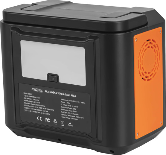Kannettava voimalaitos 296Wh / 14.8V, Kraft & Dele- PIKATARJOUS!
